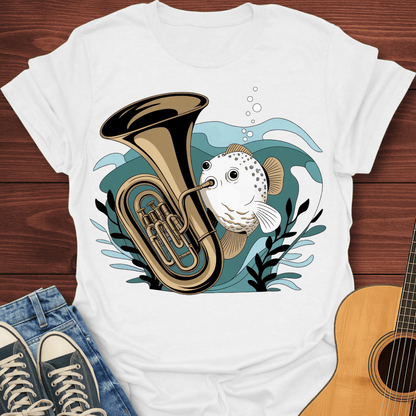 Tuba Blowfish T-Shirts