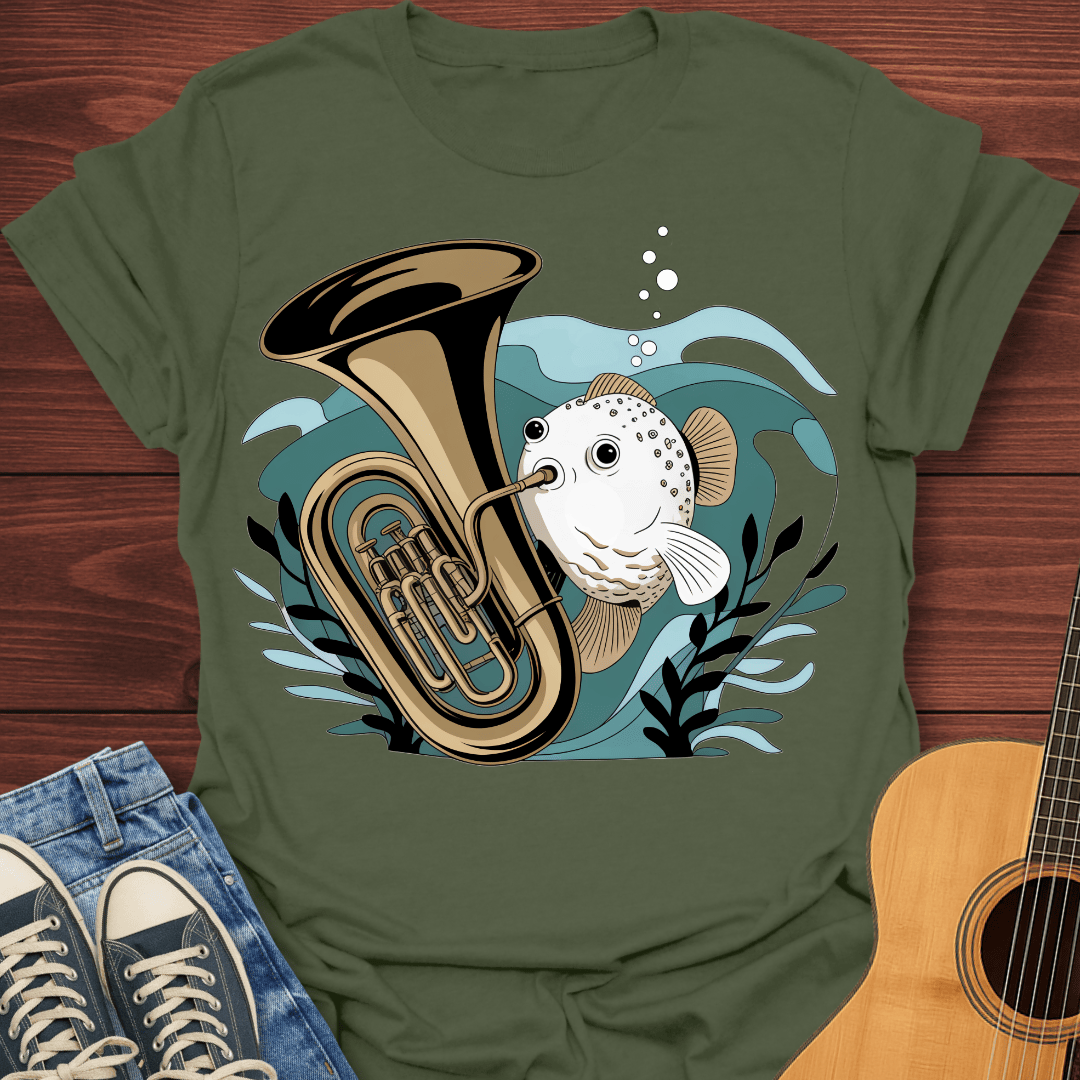 Tuba Blowfish T-Shirts
