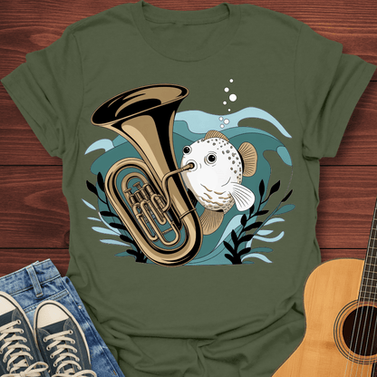 Tuba Blowfish T-Shirts