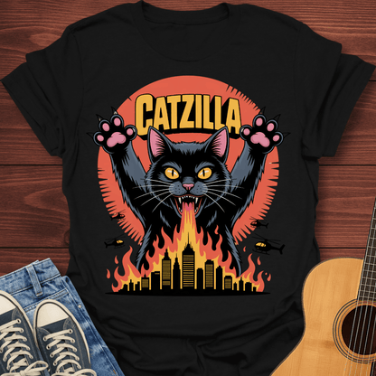 Catzilla Attack T-Shirt