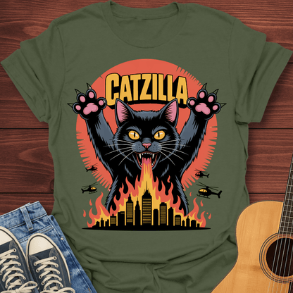 Catzilla Attack T-Shirt