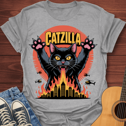 Catzilla Attack T-Shirt