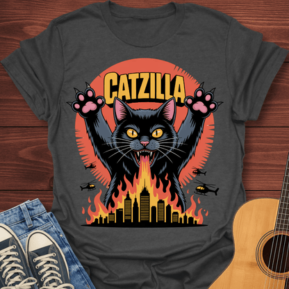 Catzilla Attack T-Shirt