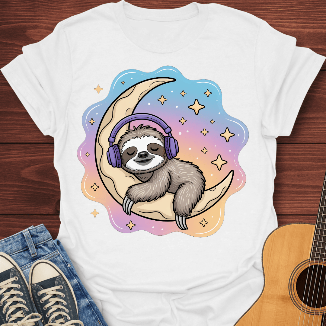 Chillin Moon Sloth T-Shirt