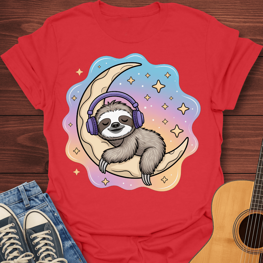 Chillin Moon Sloth T-Shirt