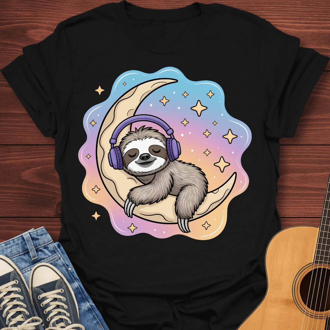 Chillin Moon Sloth T-Shirt