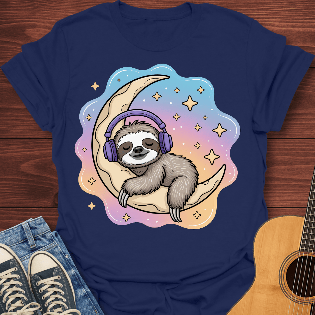 Chillin Moon Sloth T-Shirt