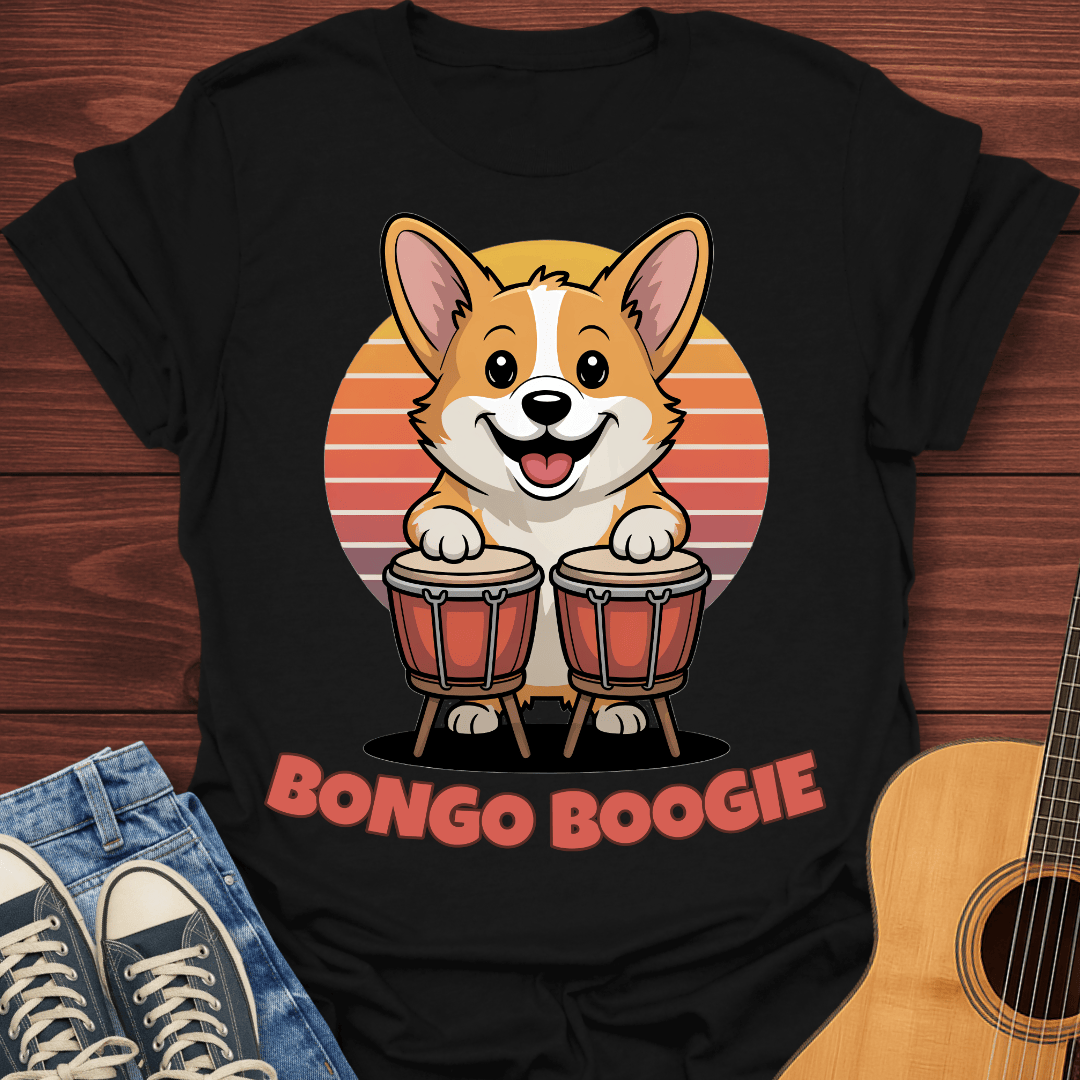 Bongo Boogie Corgi T-Shirt