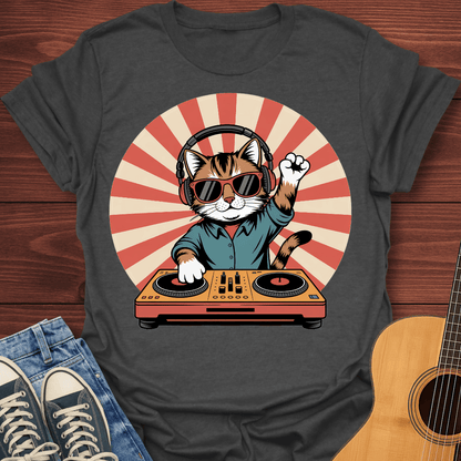 DJ Sunburst Cat T-Shirt