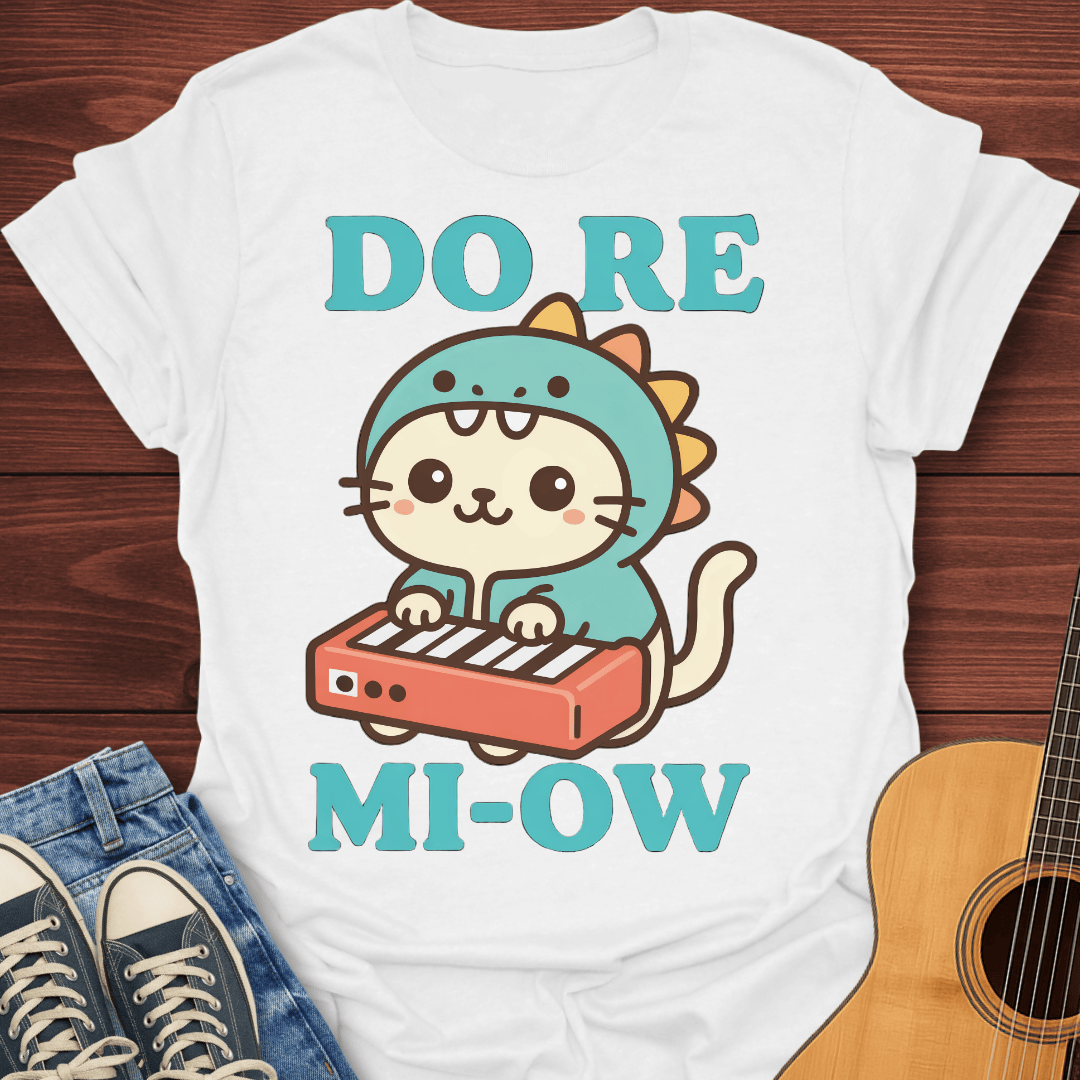 Do Re Mi-Ow Kawaii Cat T-Shirt