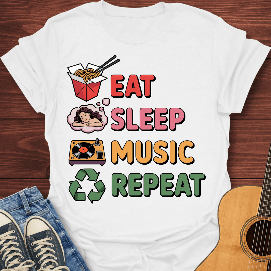 Eat Sleep Music Repeat T-Shirt