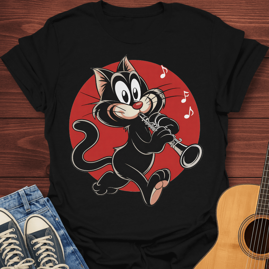 Clarinet Cat T-Shirt