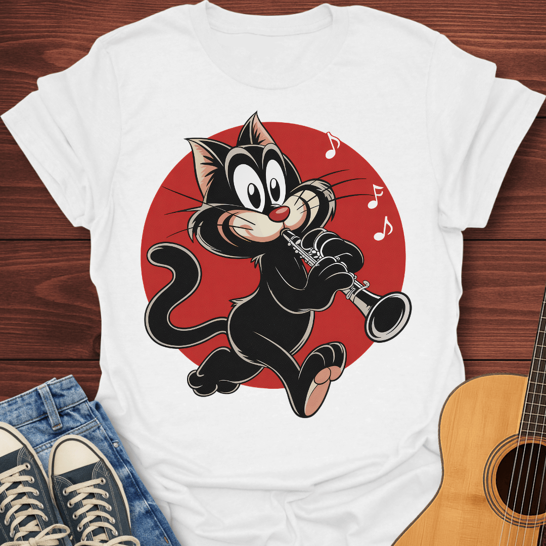 Clarinet Cat T-Shirt