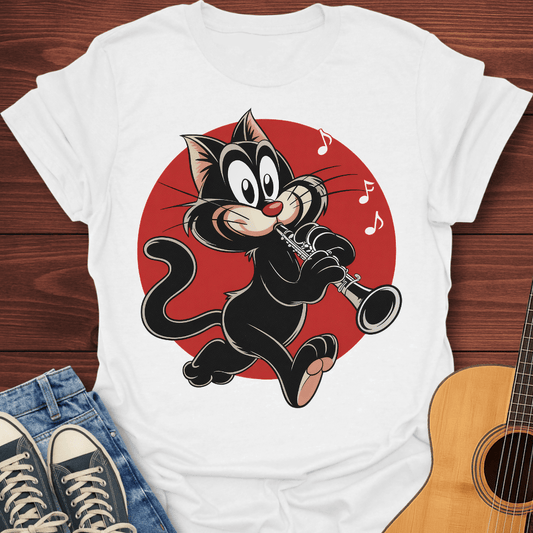 Clarinet Cat T-Shirt