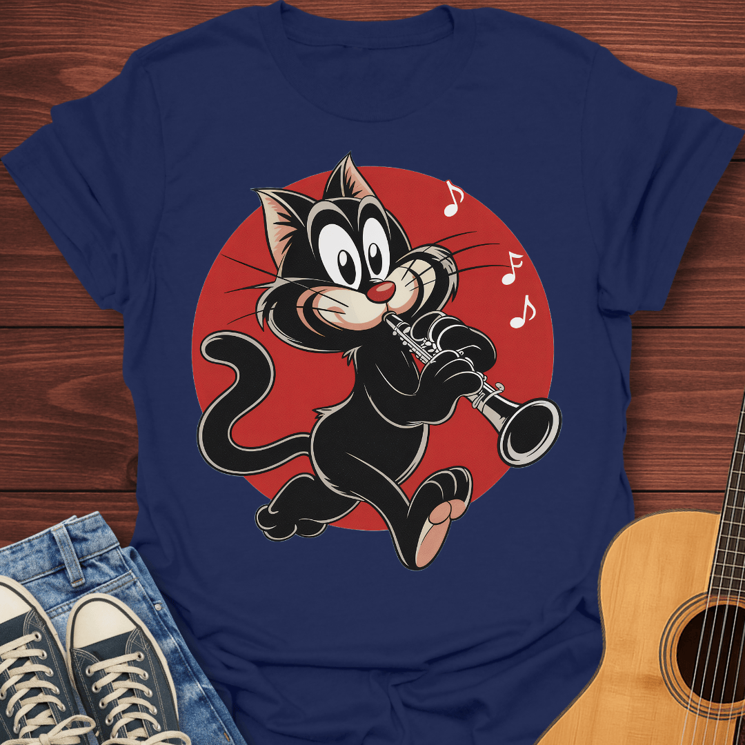 Clarinet Cat T-Shirt