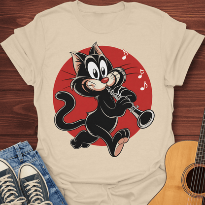 Clarinet Cat T-Shirt