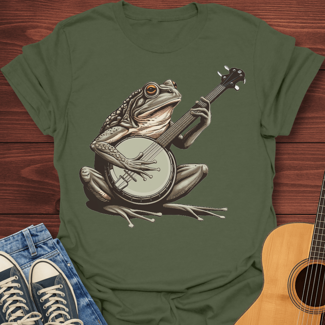 Banjo Hillbilly Frog T-Shirt