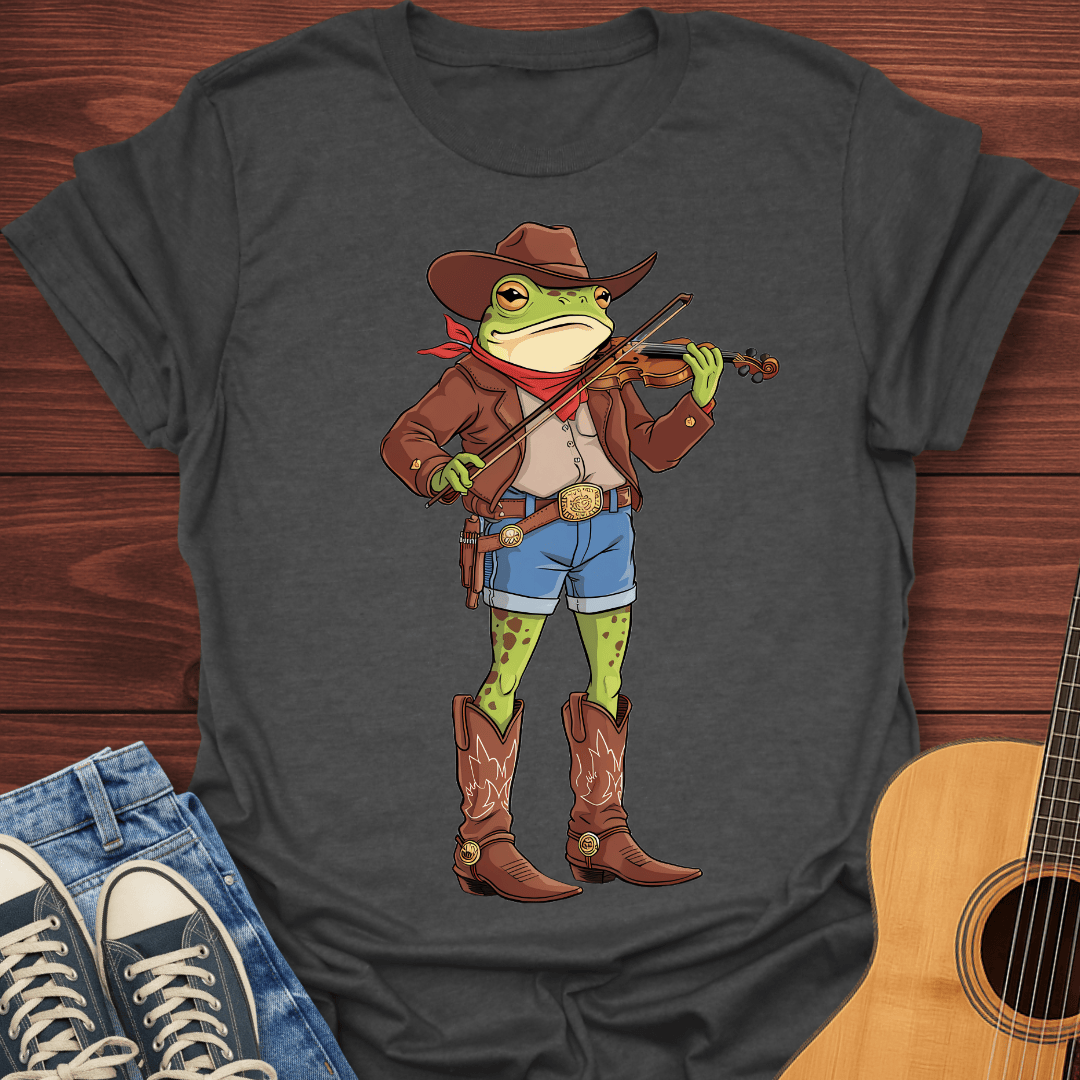 Cowboy Violin Frog T-Shirt