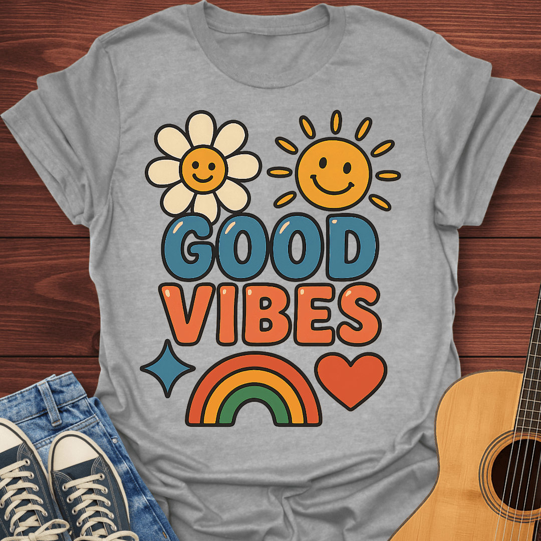 Good Vibes Retro 70s T-Shirt