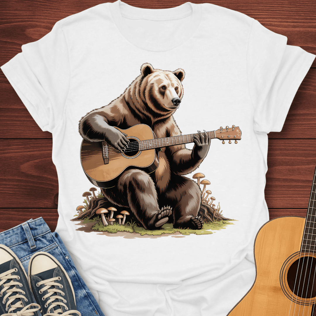 Grizzly Guitar Bear T-Shirt