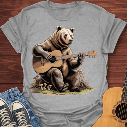 Grizzly Guitar Bear T-Shirt