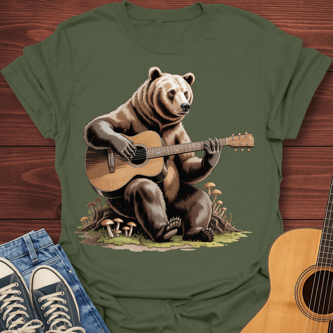 Grizzly Guitar Bear T-Shirt
