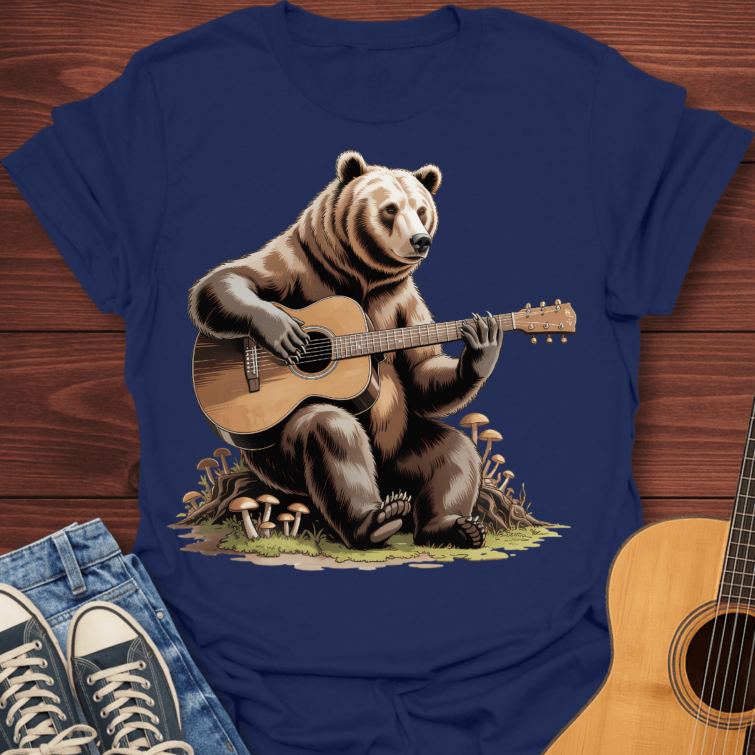 Grizzly Guitar Bear T-Shirt