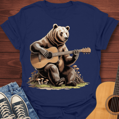Grizzly Guitar Bear T-Shirt