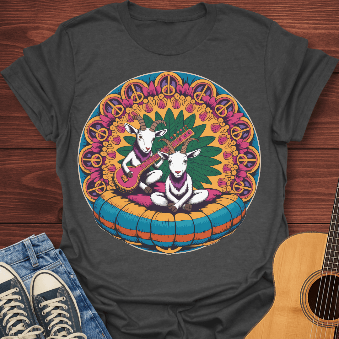 Hippie Sitar Goats T-Shirt