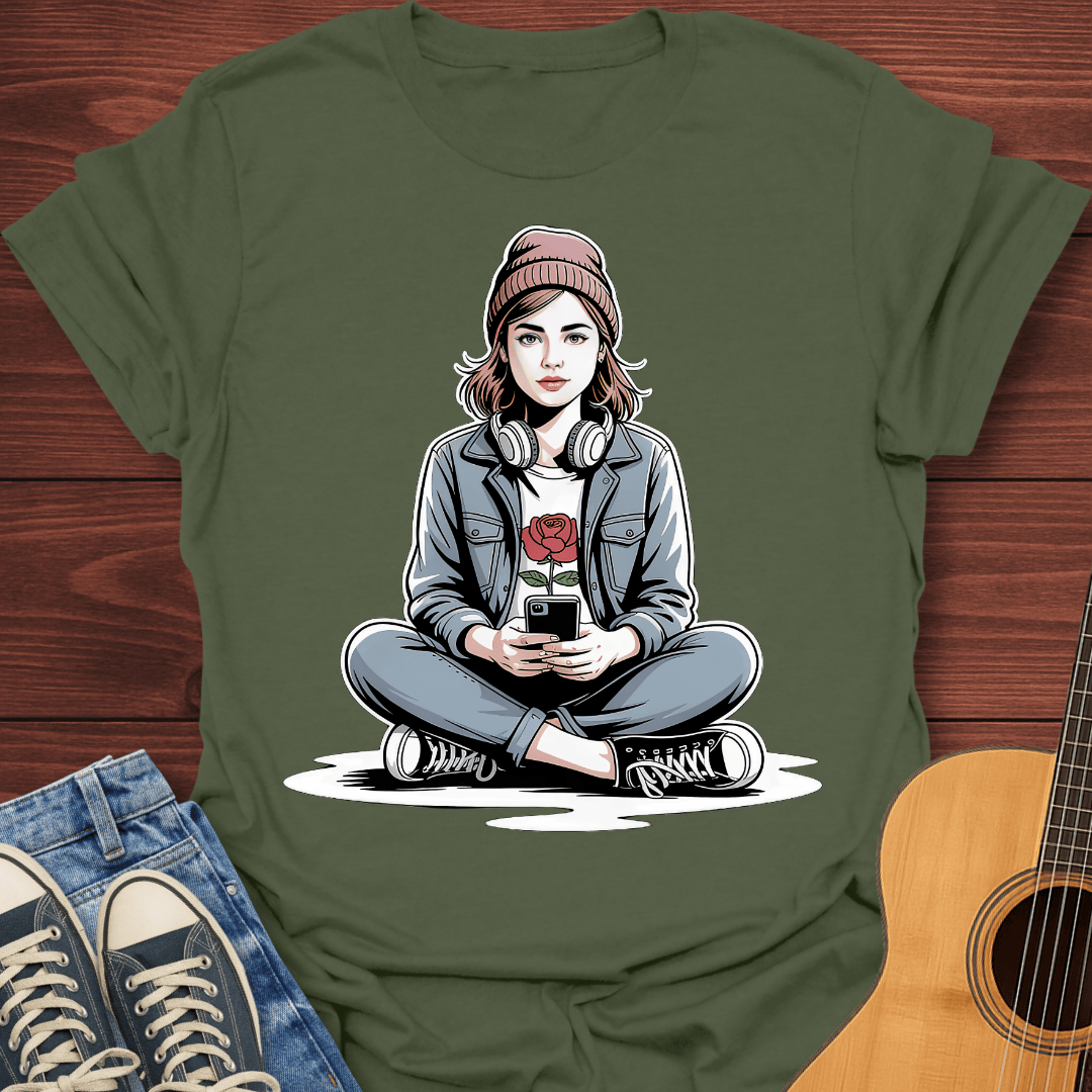 Hipster Girl Vibes T-Shirt