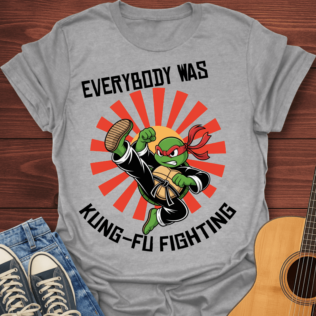 Kung-Fu Turtle Fighting T-Shirt