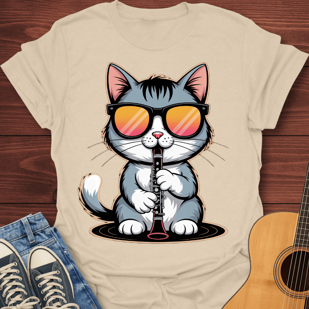 Kool Flute Cat T-Shirt