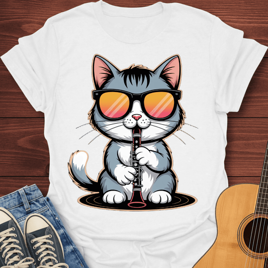 Kool Flute Cat T-Shirt