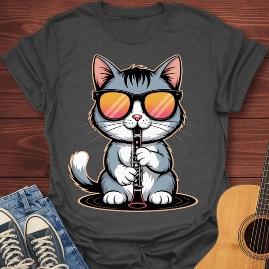 Kool Flute Cat T-Shirt