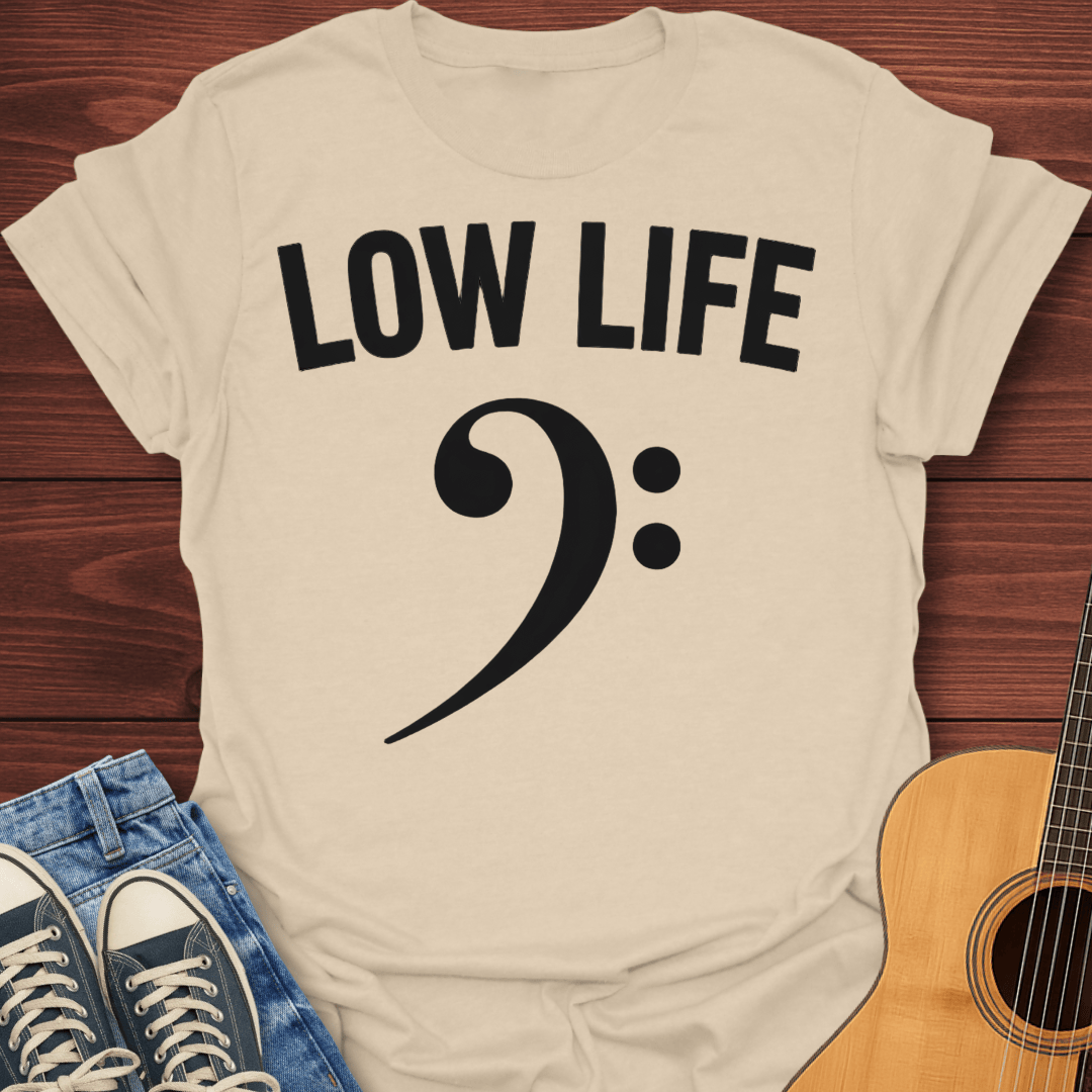 Low Life Bass Clef T-Shirt