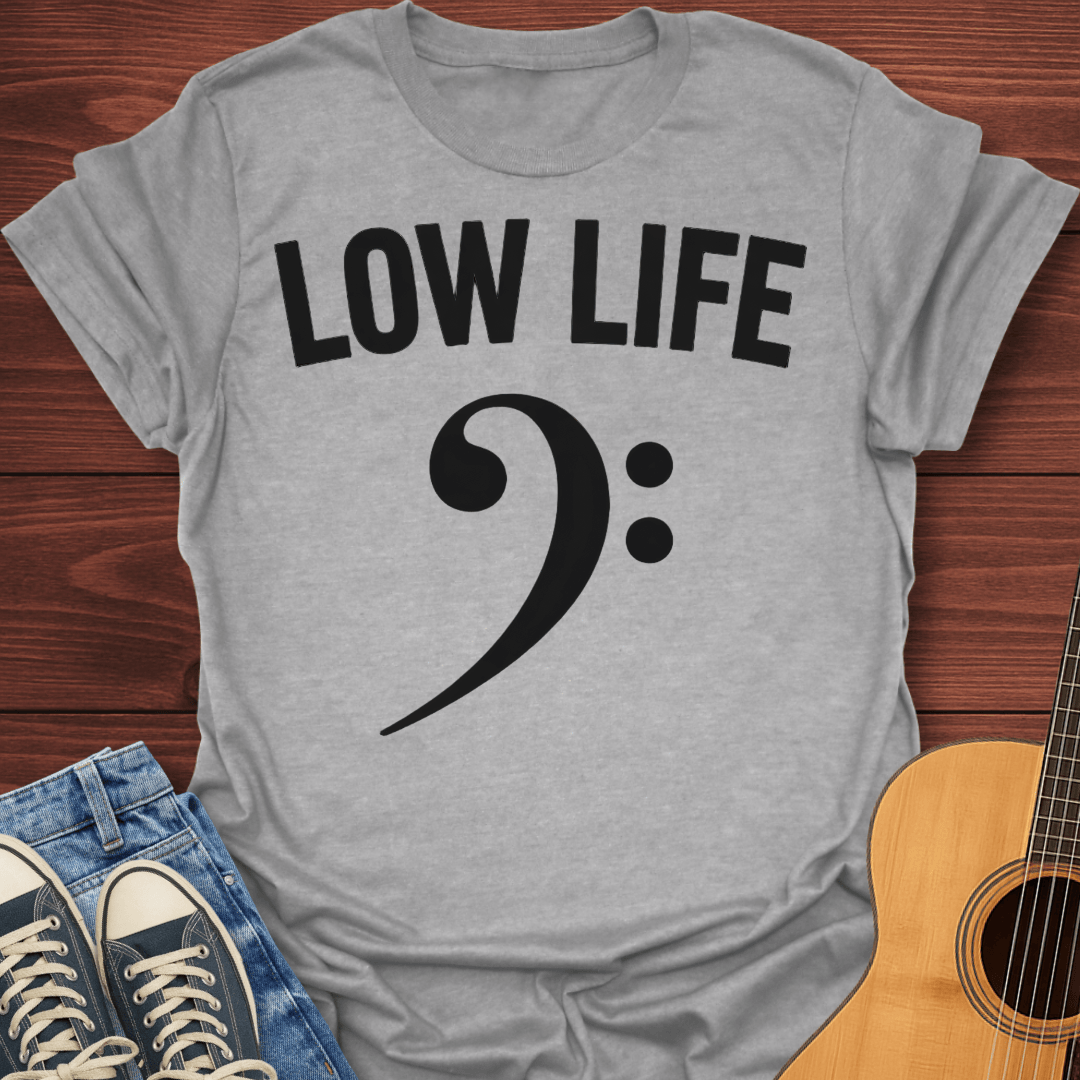 Low Life Bass Clef T-Shirt
