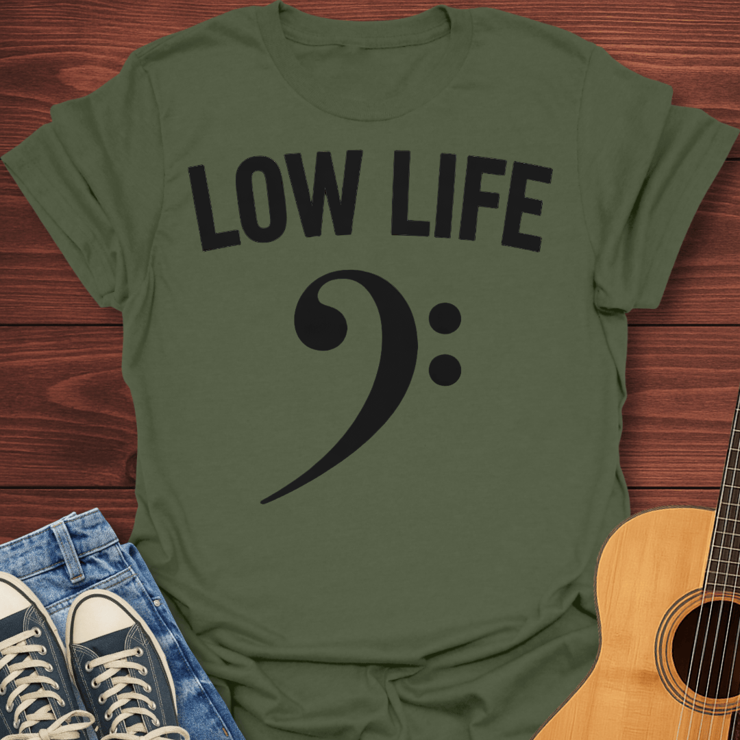 Low Life Bass Clef T-Shirt
