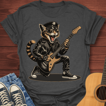Metal Cat Guitarist T-Shirt