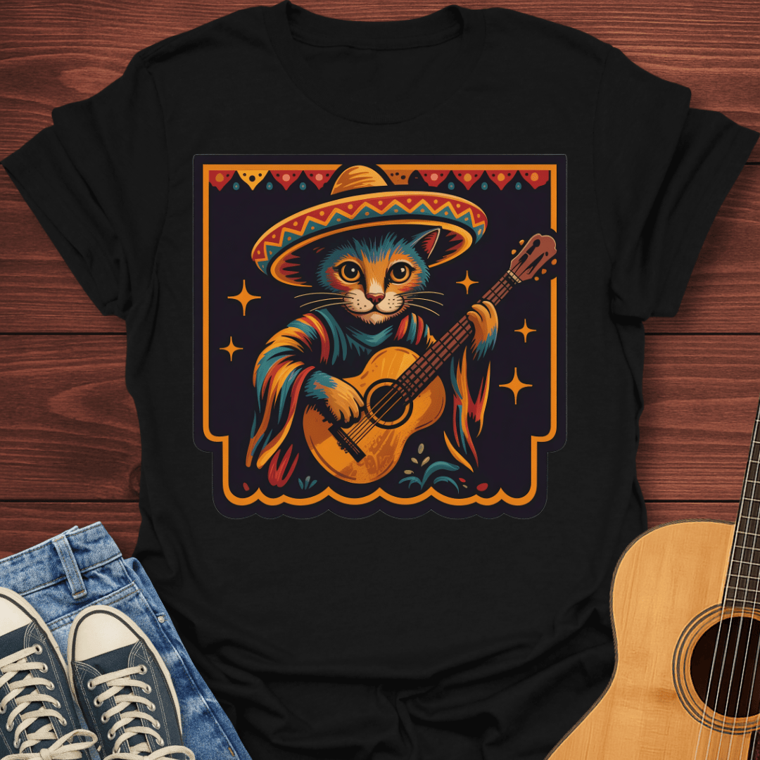 Mariachi Cat Guitarist T-Shirt
