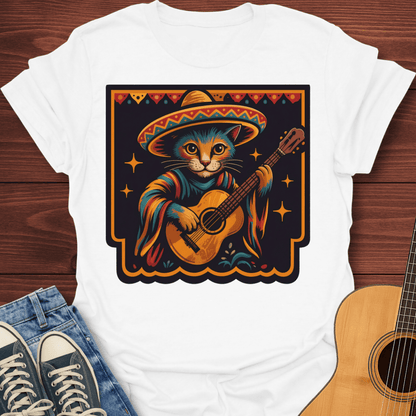 Mariachi Cat Guitarist T-Shirt