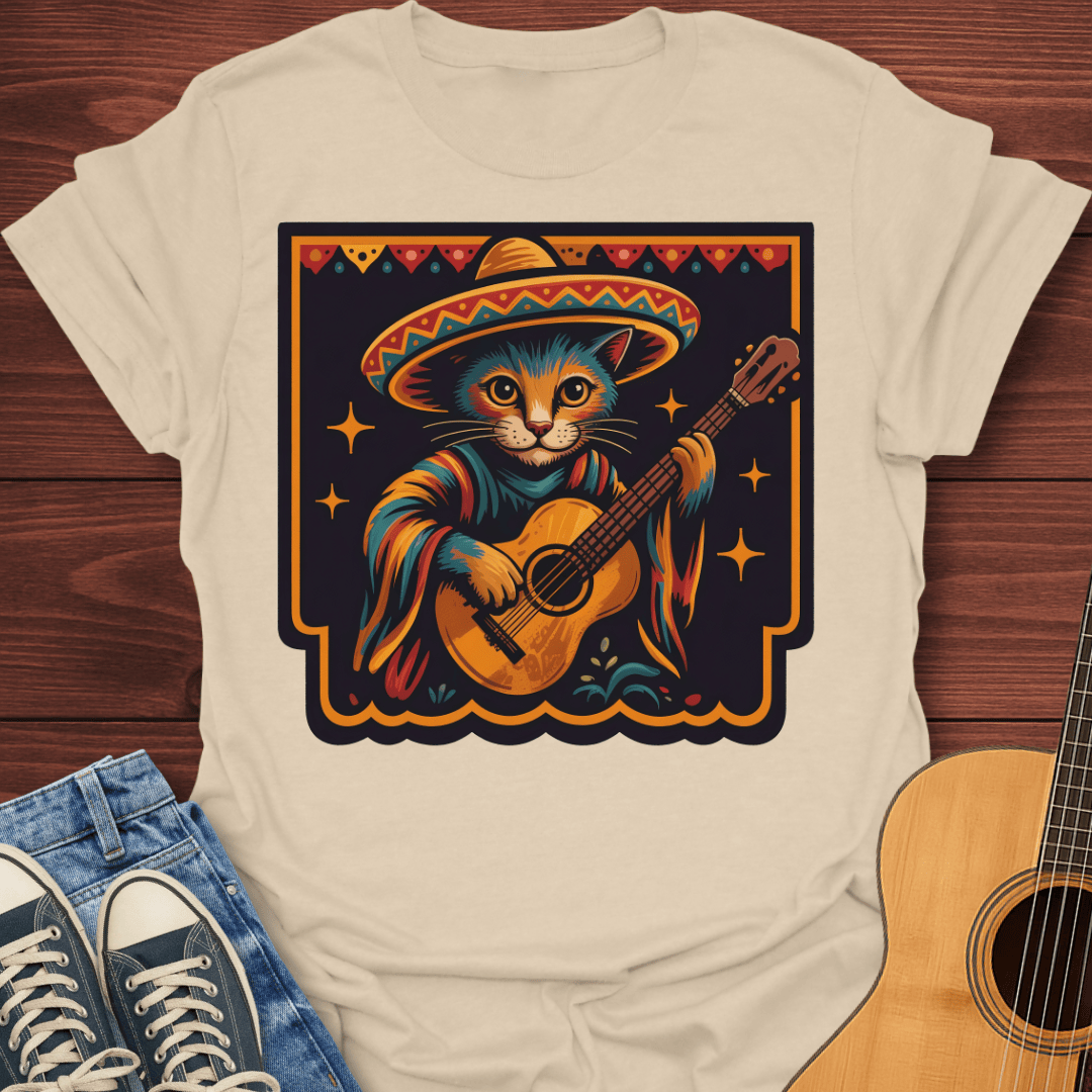 Mariachi Cat Guitarist T-Shirt