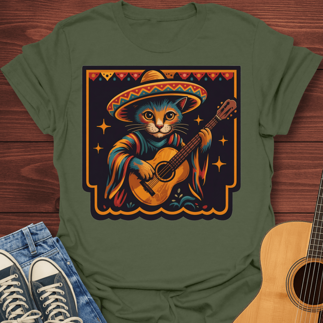 Mariachi Cat Guitarist T-Shirt