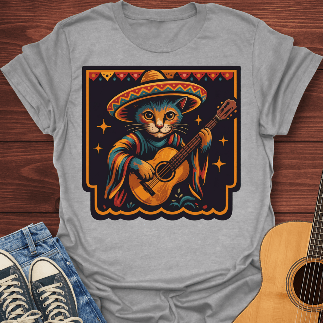 Mariachi Cat Guitarist T-Shirt