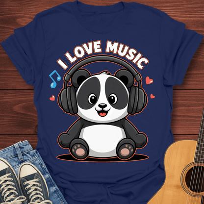 Panda Loves Music T-Shirt