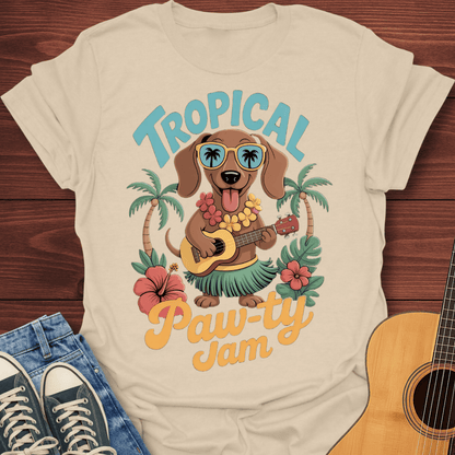 Tropical Paw-ty Dachshund T-Shirt