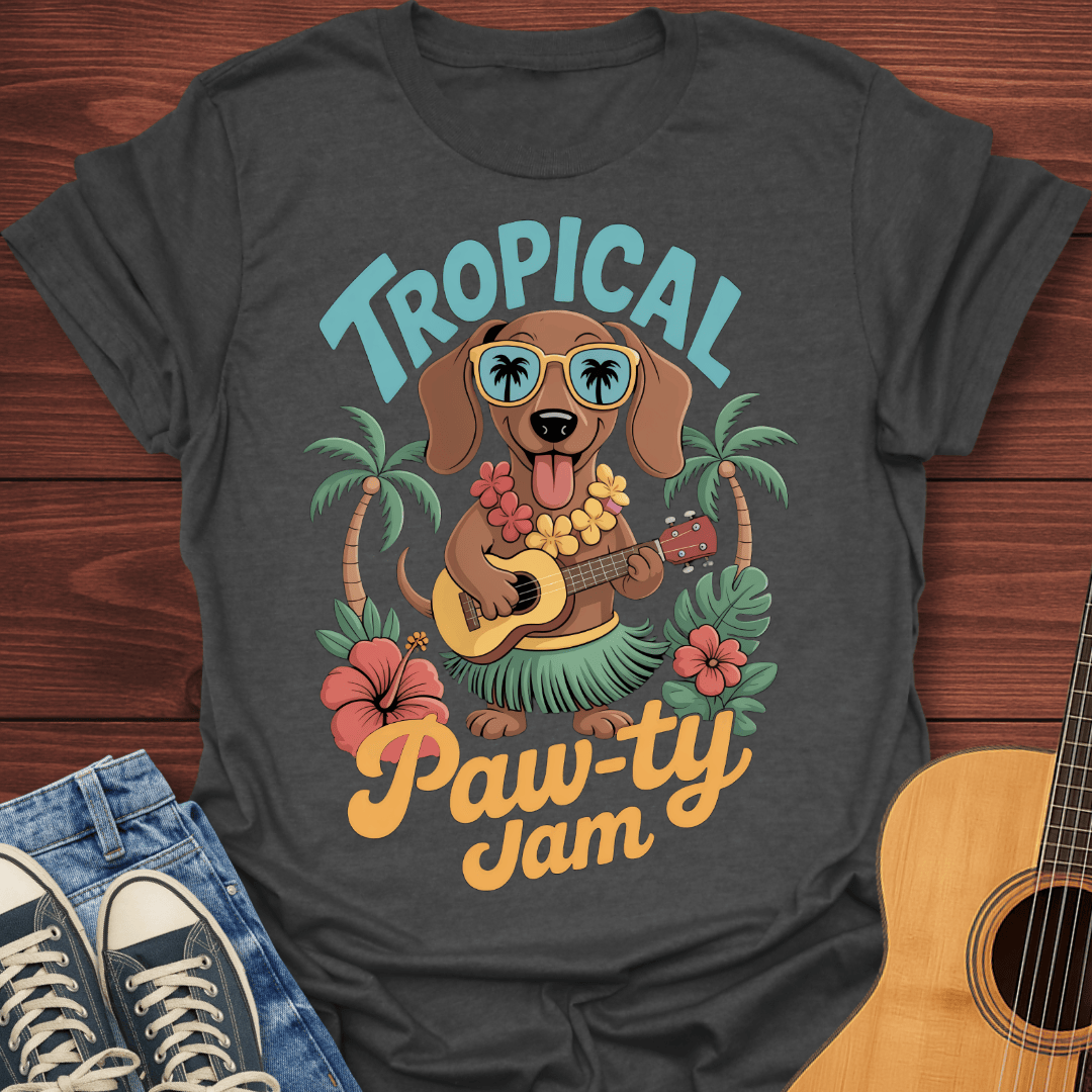 Tropical Paw-ty Dachshund T-Shirt