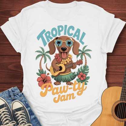 Tropical Paw-ty Dachshund T-Shirt