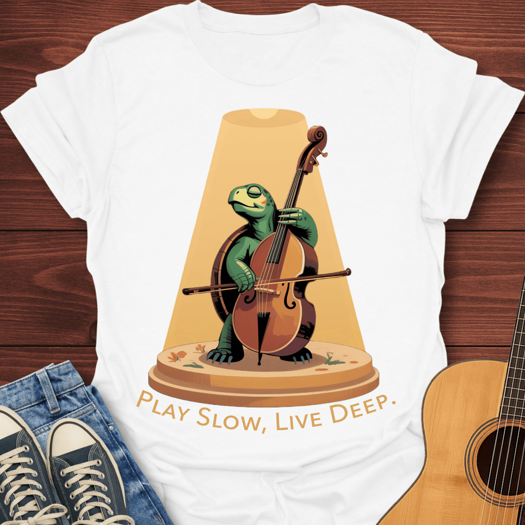 Play Slow, Live Deep Turtle T-Shirt