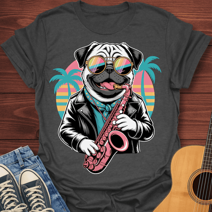 Kool Pug Sax T-Shirt