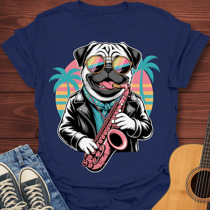 Kool Pug Sax T-Shirt
